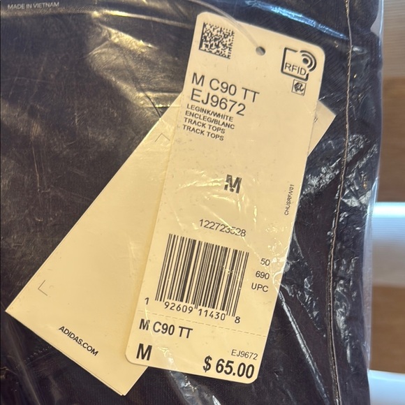 Adidas Navy Full-Zip Jacket - Picture 2 of 3